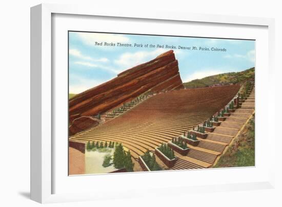 Red Rocks Theatre, Denver, Colorado-null-Framed Art Print