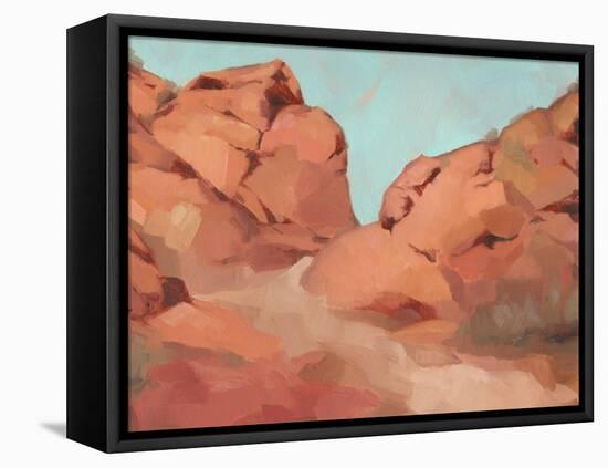 Red Rocks View I-Jacob Green-Framed Stretched Canvas