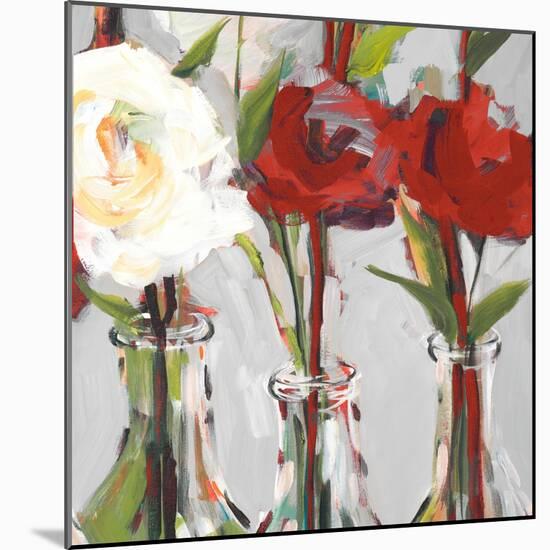 Red Romantic Blossoms I-Jane Slivka-Mounted Art Print