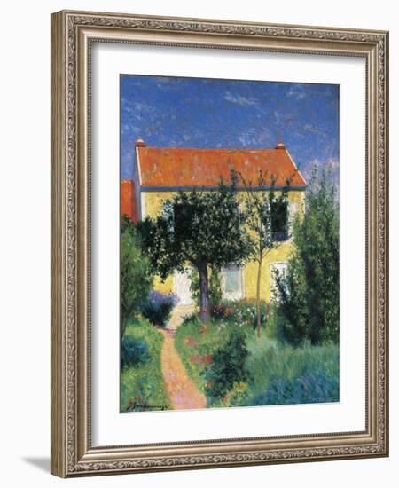 Red Roof-Federico Zandomeneghi-Framed Giclee Print