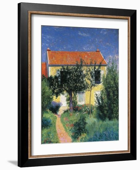 Red Roof-Federico Zandomeneghi-Framed Giclee Print