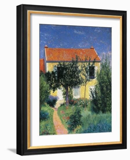 Red Roof-Federico Zandomeneghi-Framed Giclee Print