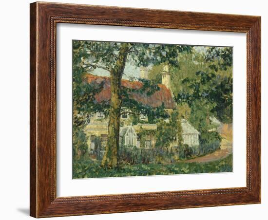 Red-Roofed Cottage, c.1909-1910-Spencer Frederick Gore-Framed Giclee Print