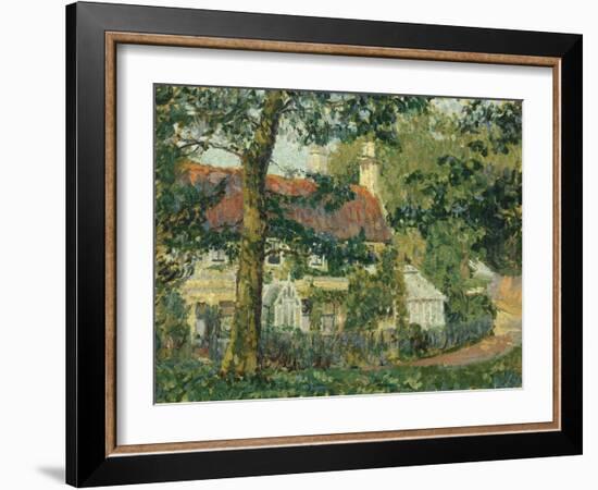 Red-Roofed Cottage, c.1909-1910-Spencer Frederick Gore-Framed Giclee Print