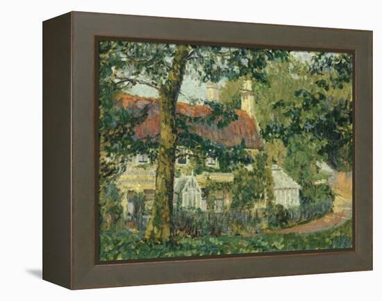 Red-Roofed Cottage, c.1909-1910-Spencer Frederick Gore-Framed Premier Image Canvas