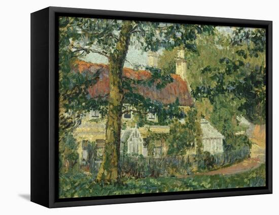 Red-Roofed Cottage, c.1909-1910-Spencer Frederick Gore-Framed Premier Image Canvas