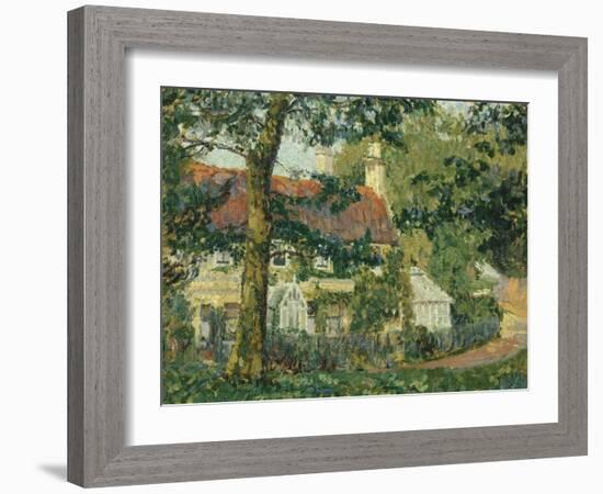 Red-Roofed Cottage, c.1909-1910-Spencer Frederick Gore-Framed Giclee Print