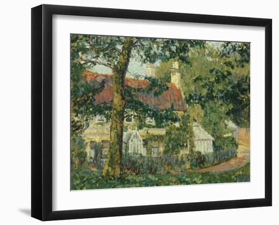 Red-Roofed Cottage, c.1909-1910-Spencer Frederick Gore-Framed Giclee Print