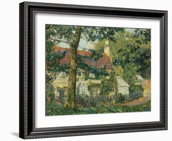 Red-Roofed Cottage, c.1909-1910-Spencer Frederick Gore-Framed Giclee Print