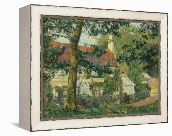 Red-Roofed Cottage, c.1909-1910-Spencer Frederick Gore-Framed Premier Image Canvas