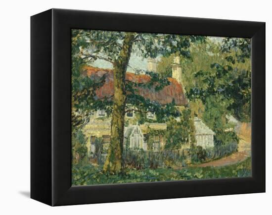 Red-Roofed Cottage, c.1909-1910-Spencer Frederick Gore-Framed Premier Image Canvas