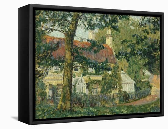 Red-Roofed Cottage, c.1909-1910-Spencer Frederick Gore-Framed Premier Image Canvas