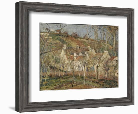 Red Roofs, Corner of a Village, Winter, 1877-Camille Pissarro-Framed Giclee Print