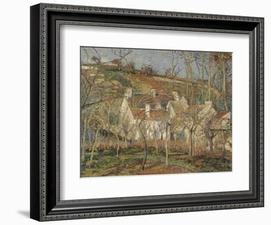 Red Roofs, Corner of a Village, Winter, 1877-Camille Pissarro-Framed Giclee Print