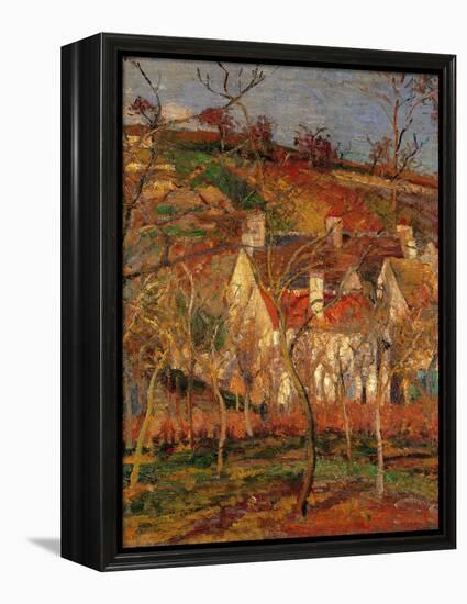 Red Roofs, Corner of a Village, Winter-Camille Pissarro-Framed Premier Image Canvas