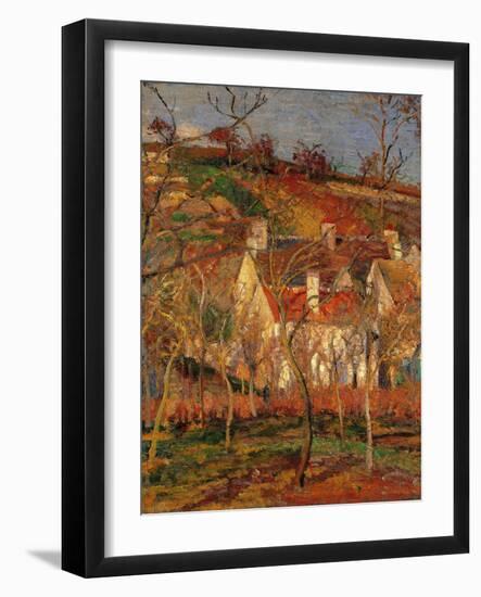 Red Roofs, Corner of a Village, Winter-Camille Pissarro-Framed Giclee Print