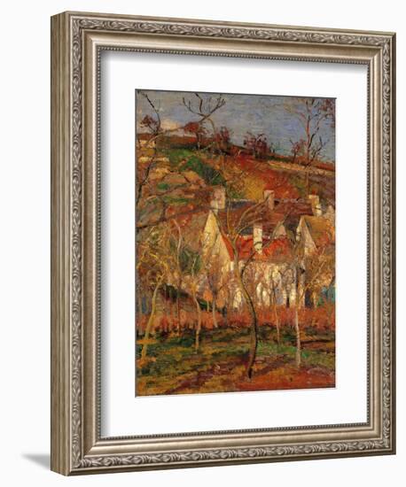 Red Roofs, Corner of a Village, Winter-Camille Pissarro-Framed Giclee Print