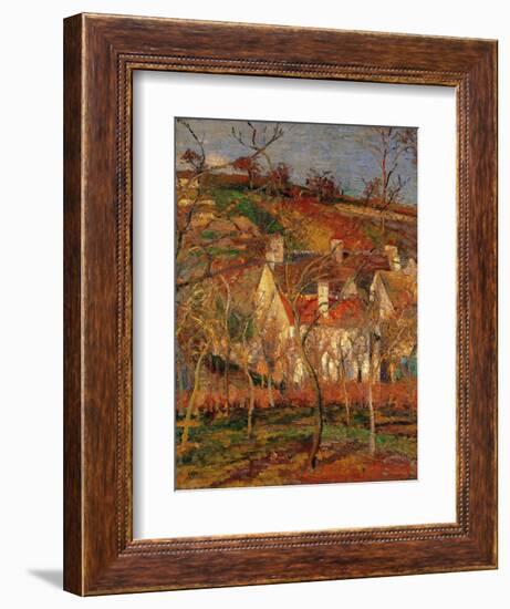 Red Roofs, Corner of a Village, Winter-Camille Pissarro-Framed Giclee Print