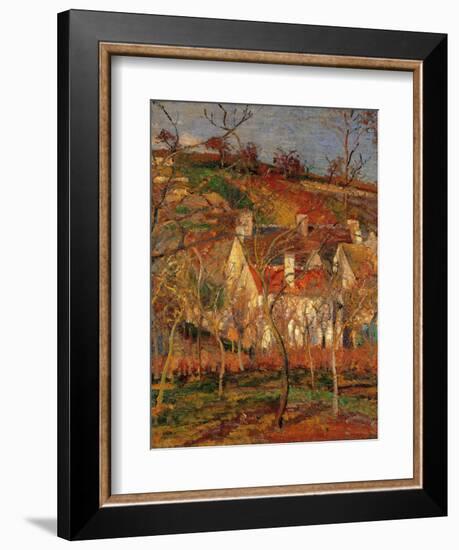 Red Roofs, Corner of a Village, Winter-Camille Pissarro-Framed Giclee Print