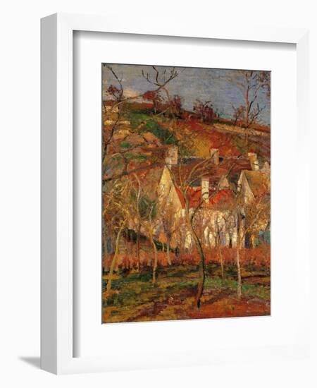 Red Roofs, Corner of a Village, Winter-Camille Pissarro-Framed Giclee Print