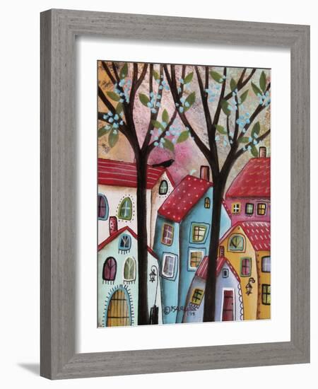 Red Roofs-Karla Gerard-Framed Giclee Print