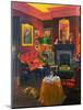 Red Room (Victorian Style) (Oil on Board)-William Ireland-Mounted Giclee Print