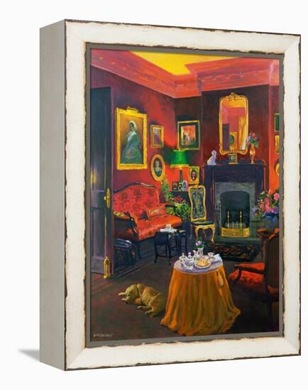 Red Room (Victorian Style) (Oil on Board)-William Ireland-Framed Premier Image Canvas