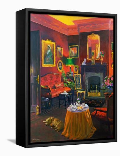 Red Room (Victorian Style) (Oil on Board)-William Ireland-Framed Premier Image Canvas