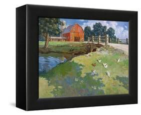 Red Rooster-Hal Frenck-Framed Premier Image Canvas