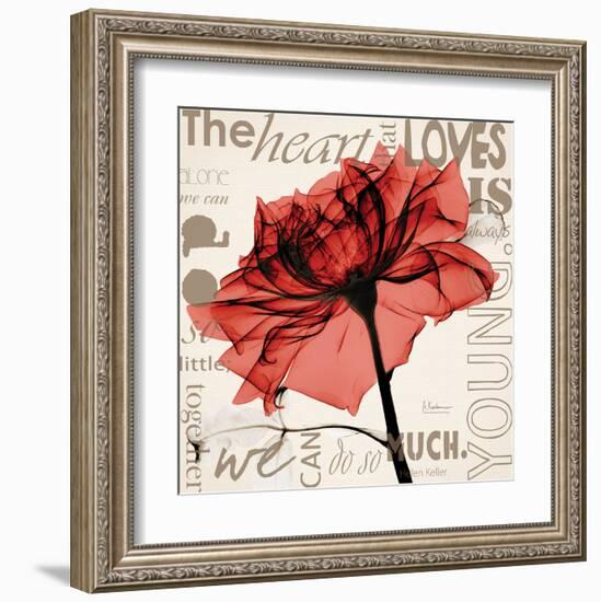 Red Rose Love-Albert Koetsier-Framed Art Print