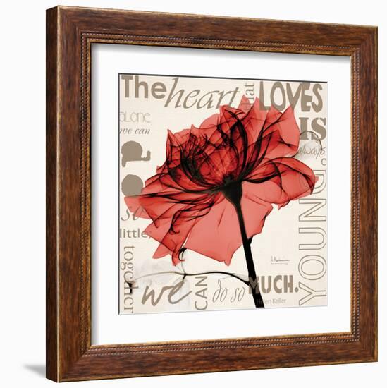 Red Rose Love-Albert Koetsier-Framed Art Print