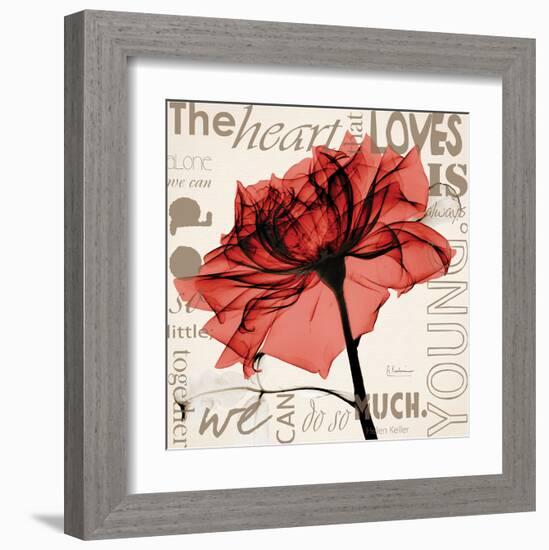 Red Rose Love-Albert Koetsier-Framed Art Print