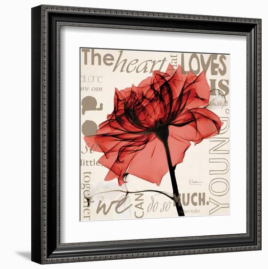 Red Rose Love-Albert Koetsier-Framed Art Print