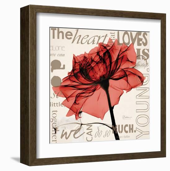 Red Rose Love-Albert Koetsier-Framed Art Print