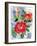 Red Rose Watercolor-Cheryl Bartley-Framed Giclee Print