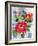 Red Rose Watercolor-Cheryl Bartley-Framed Giclee Print