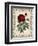 Red Rose with Wrought Iron BorderII-null-Framed Premium Giclee Print