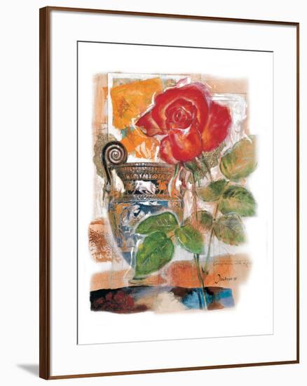 Red Rose-Joadoor-Framed Premium Giclee Print