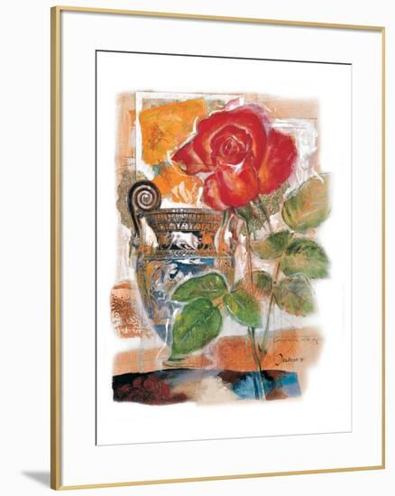 Red Rose-Joadoor-Framed Premium Giclee Print
