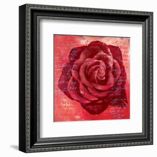 Red Rose-Anna Flores-Framed Art Print