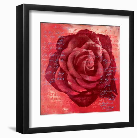 Red Rose-Anna Flores-Framed Art Print