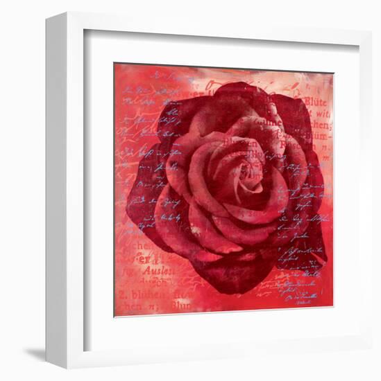 Red Rose-Anna Flores-Framed Art Print