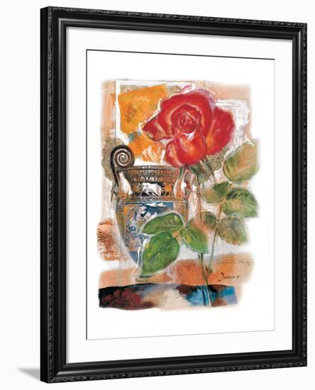 Red Rose-Joadoor-Framed Art Print