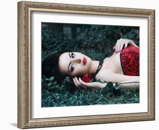 Red Rose-Dimitri Caceaune-Framed Photographic Print