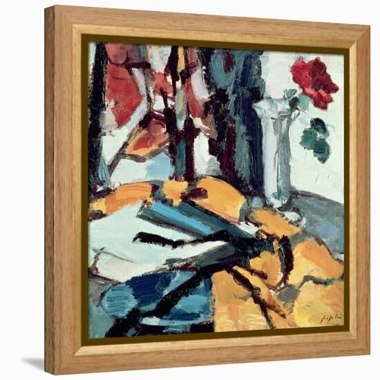 Red Rose-Samuel John Peploe-Framed Premier Image Canvas