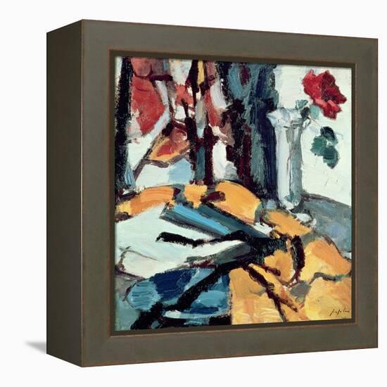 Red Rose-Samuel John Peploe-Framed Premier Image Canvas