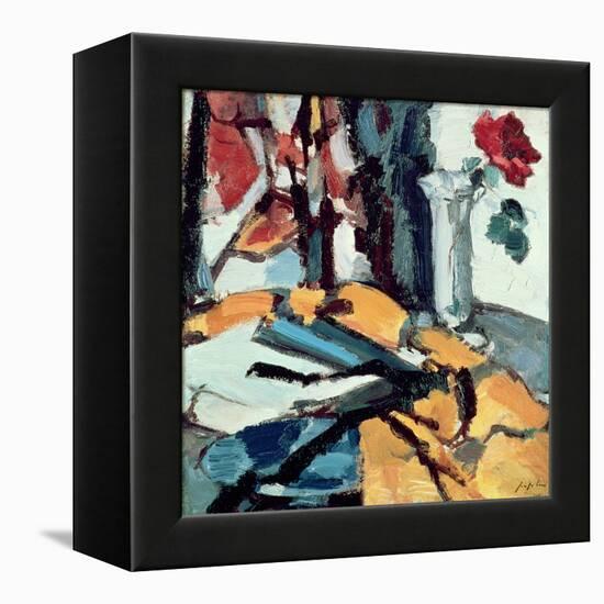 Red Rose-Samuel John Peploe-Framed Premier Image Canvas