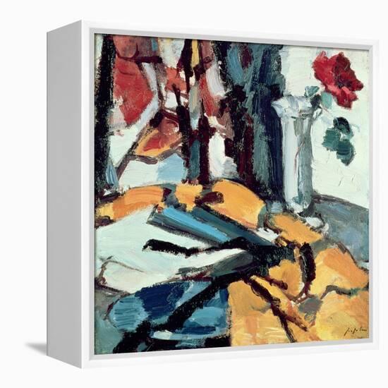 Red Rose-Samuel John Peploe-Framed Premier Image Canvas