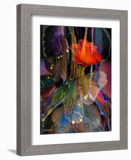 Red Rose-Skarlett-Framed Giclee Print