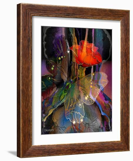 Red Rose-Skarlett-Framed Giclee Print